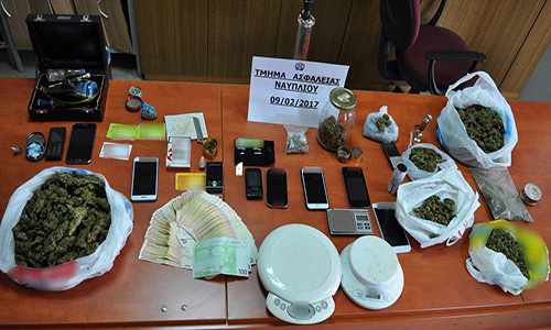 16 συλλήψεις για διακίνηση και εμπορία ναρκωτικών στην Αργολίδα