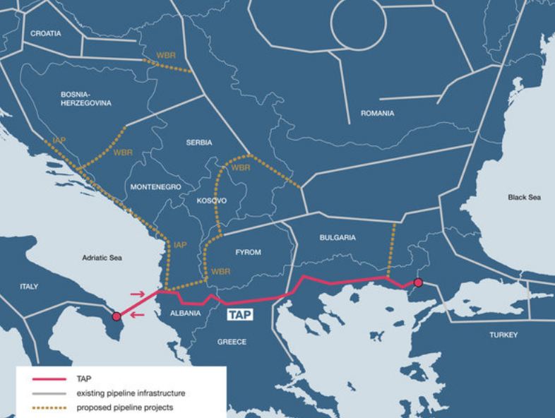 Έγκριση της συμφωνίας Ελλάδας - TAP για την κατασκευή νέου αγωγού φυσικού αερίου