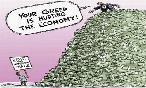 Η απληστία βλάπτει την οικονομία...