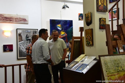 Με Σαμαρά τα εγκαίνια της έκθεσης ζωγραφικής Ναυπλιωτών καλλιτεχνών