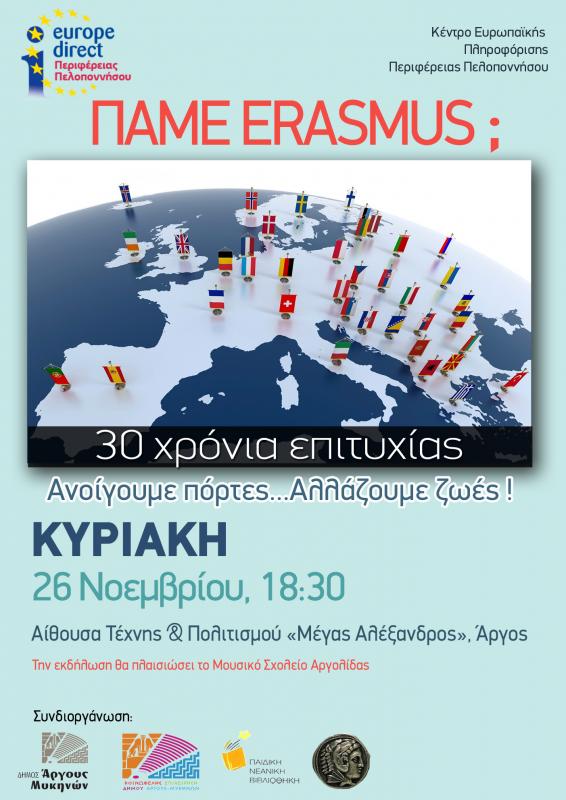 Εκδήλωση για το Erasmus στο Άργος