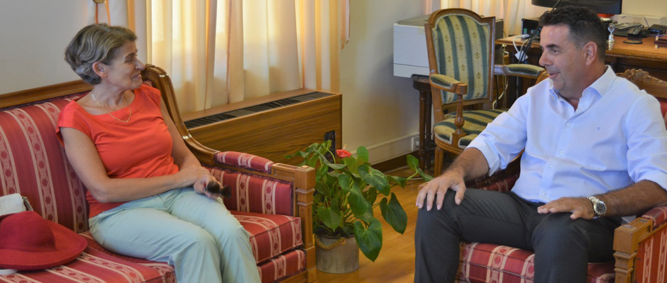 Τον Δήμαρχο Ναυπλιέων Δημήτρη Κωστούρο επισκέφθηκε η Γενική Διευθύντρια της UNESCO Irina Bokova