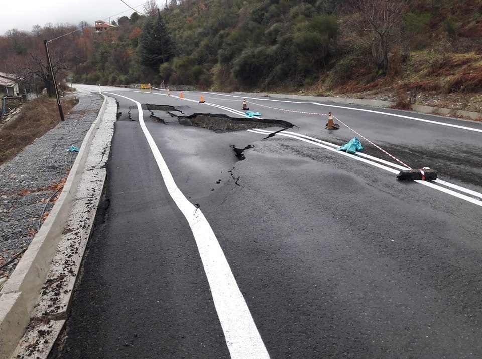 Κατολισθήσεις στον Ταυγετο