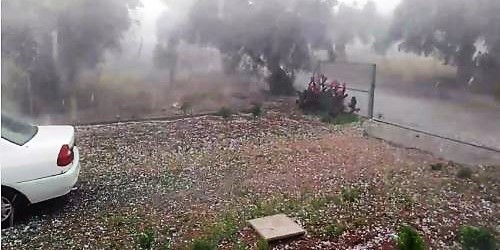 Απίστευτο βίντεο με χαλαζοκαταιγίδα στην Πελoπόννησο