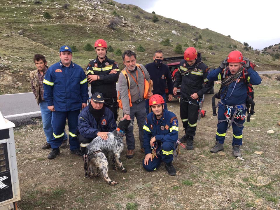 Διάσωση σκύλου στη Νεστάνη